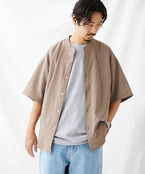 JOURNAL STANDARD(ジャーナルスタンダード)の「エステルパナマ バンドカラーシャツ(シャツ/ブラウス・メンズ・ブラック/アイボリー/ベージュ/グリーン・MEDIUM/LARGE/SMALL)」の22枚目の写真