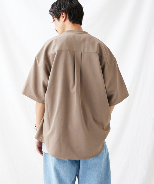 エステルパナマ バンドカラーシャツ（シャツ/ブラウス）｜JOURNAL