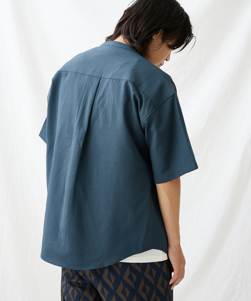 エステルパナマ バンドカラーシャツ（シャツ/ブラウス）｜JOURNAL