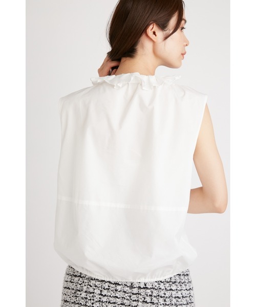 SNIDEL(スナイデル)の「ボウタイノースリブラウス(シャツ/ブラウス・レディース・ネイビー/ホワイト/ブルー・FREE)」の10枚目の写真