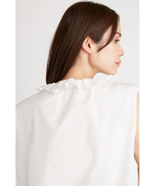 SNIDEL(スナイデル)の「ボウタイノースリブラウス(シャツ/ブラウス・レディース・ネイビー/ホワイト/ブルー・FREE)」の11枚目の写真