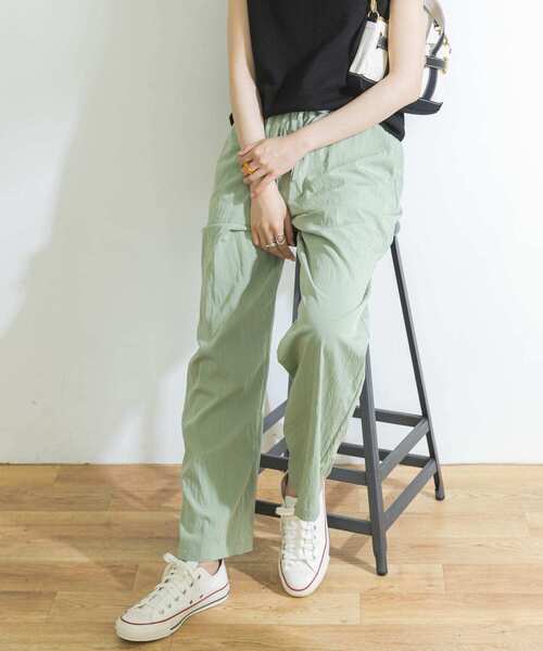 URBAN RESEARCH（アーバンリサーチ）の「ストレートイージーパンツ（その他パンツ・レディース・オレンジ/ミント/ブラック・FREE）」の3枚目の写真