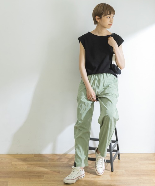 URBAN RESEARCH（アーバンリサーチ）の「ストレートイージーパンツ（その他パンツ・レディース・オレンジ/ミント/ブラック・FREE）」の5枚目の写真
