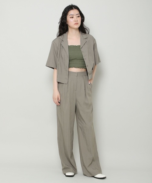 ALAND（エーランド）の「3.3 Field Trip／フロントプリーツワイドパンツ 2353228（スラックス・レディース・アイボリー/チャコール・FREE）」の17枚目の写真