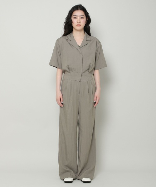 ALAND（エーランド）の「3.3 Field Trip／フロントプリーツワイドパンツ 2353228（スラックス・レディース・アイボリー/チャコール・FREE）」の6枚目の写真