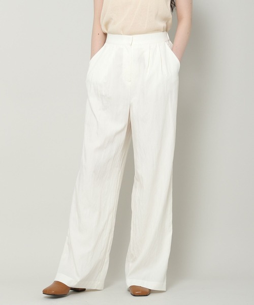ALAND（エーランド）の「3.3 Field Trip／フロントプリーツワイドパンツ 2353228（スラックス・レディース・アイボリー/チャコール・FREE）」の18枚目の写真