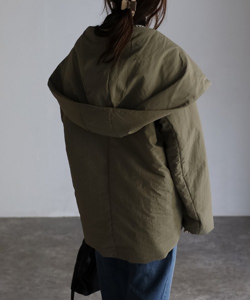 sakishimatokyo（サキシマトーキョー）の「ビッグフードブルゾン（ブルゾン・レディース・ブラック/カーキ/アイボリー・FREE）」の5枚目の写真