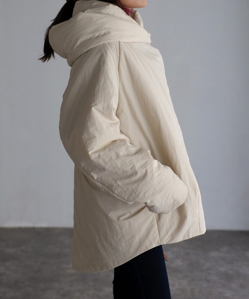 sakishimatokyo（サキシマトーキョー）の「ビッグフードブルゾン（ブルゾン・レディース・ブラック/カーキ/アイボリー・FREE）」の22枚目の写真