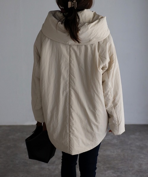 sakishimatokyo（サキシマトーキョー）の「ビッグフードブルゾン（ブルゾン・レディース・ブラック/カーキ/アイボリー・FREE）」の21枚目の写真
