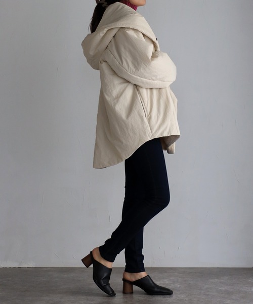 sakishimatokyo（サキシマトーキョー）の「ビッグフードブルゾン（ブルゾン・レディース・ブラック/カーキ/アイボリー・FREE）」の19枚目の写真