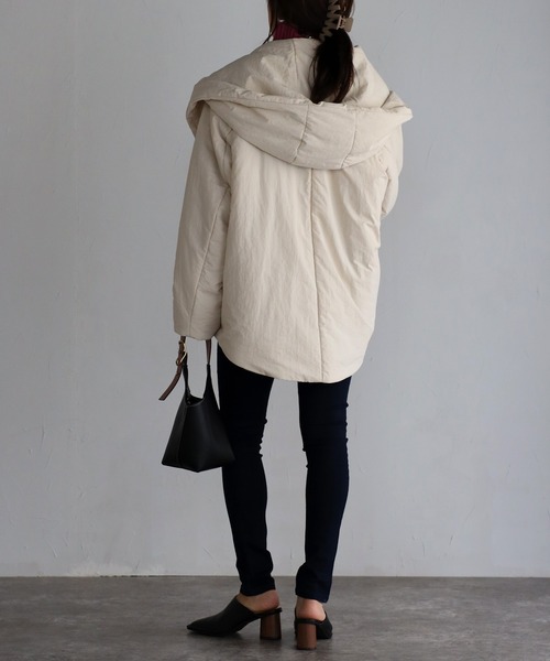 sakishimatokyo（サキシマトーキョー）の「ビッグフードブルゾン（ブルゾン・レディース・ブラック/カーキ/アイボリー・FREE）」の18枚目の写真