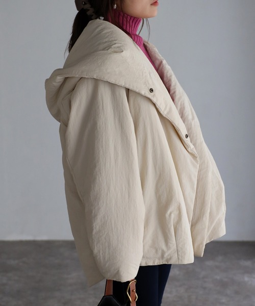 sakishimatokyo（サキシマトーキョー）の「ビッグフードブルゾン（ブルゾン・レディース・ブラック/カーキ/アイボリー・FREE）」の17枚目の写真