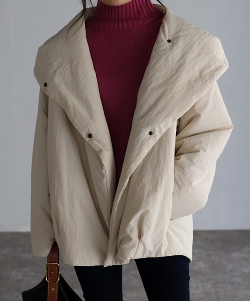 sakishimatokyo（サキシマトーキョー）の「ビッグフードブルゾン（ブルゾン・レディース・ブラック/カーキ/アイボリー・FREE）」の14枚目の写真