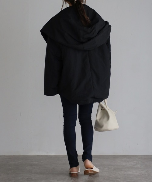 sakishimatokyo（サキシマトーキョー）の「ビッグフードブルゾン（ブルゾン・レディース・ブラック/カーキ/アイボリー・FREE）」の13枚目の写真