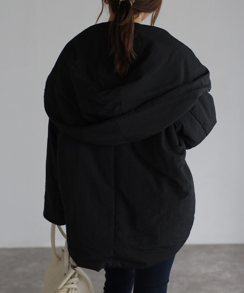 sakishimatokyo（サキシマトーキョー）の「ビッグフードブルゾン（ブルゾン・レディース・ブラック/カーキ/アイボリー・FREE）」の10枚目の写真
