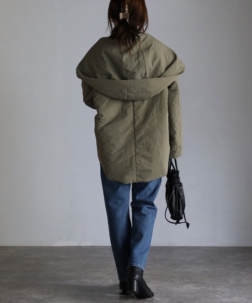 sakishimatokyo（サキシマトーキョー）の「ビッグフードブルゾン（ブルゾン・レディース・ブラック/カーキ/アイボリー・FREE）」の9枚目の写真