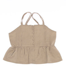 flower | チェックフリルビスチェ(シャツ/ブラウス)