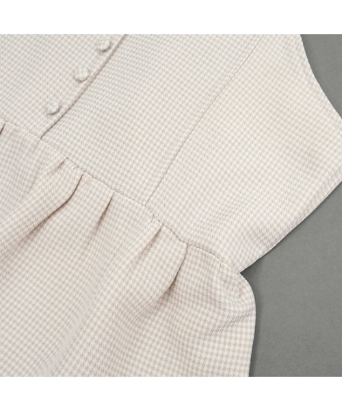 flower(フラワー)の「チェックフリルビスチェ(シャツ/ブラウス・レディース・ブラウン/アイボリー・FREE)」の11枚目の写真