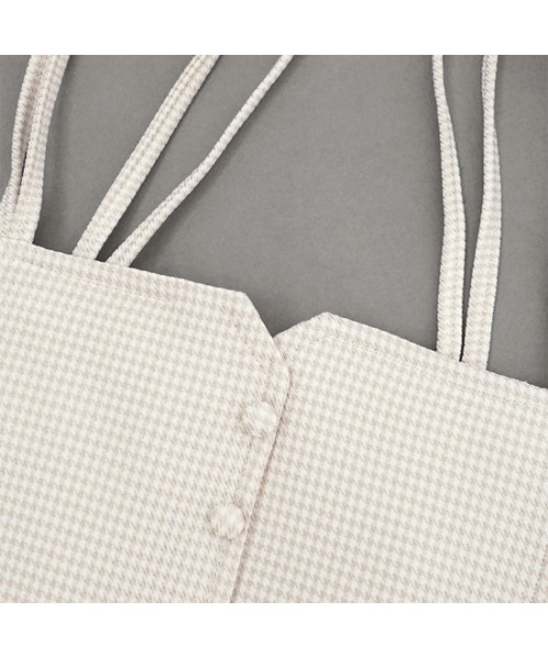 flower(フラワー)の「チェックフリルビスチェ(シャツ/ブラウス・レディース・ブラウン/アイボリー・FREE)」の12枚目の写真