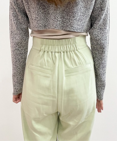 EPIMI E'PIMMY(エピミエピミー)の「テープベルトカラーテーパードスラックス(スラックス・レディース・ブラック/ブラウン/アイボリー/ミント/ラベンダー/コーラル・MEDIUM)」の9枚目の写真