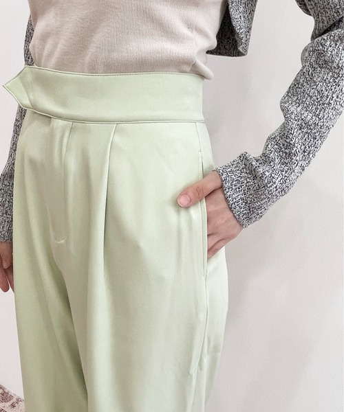 EPIMI E'PIMMY(エピミエピミー)の「テープベルトカラーテーパードスラックス(スラックス・レディース・ブラック/ブラウン/アイボリー/ミント/ラベンダー/コーラル・MEDIUM)」の12枚目の写真