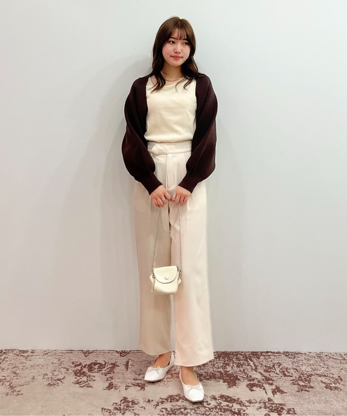 EPIMI E'PIMMY(エピミエピミー)の「テープベルトカラーテーパードスラックス(スラックス・レディース・ブラック/ブラウン/アイボリー/ミント/ラベンダー/コーラル・MEDIUM)」の10枚目の写真