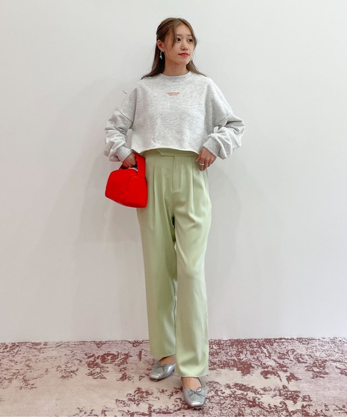 EPIMI E'PIMMY(エピミエピミー)の「テープベルトカラーテーパードスラックス(スラックス・レディース・ブラック/ブラウン/アイボリー/ミント/ラベンダー/コーラル・MEDIUM)」の13枚目の写真