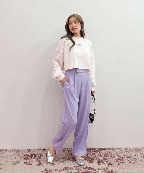 EPIMI E'PIMMY(エピミエピミー)の「テープベルトカラーテーパードスラックス(スラックス・レディース・ブラック/ブラウン/アイボリー/ミント/ラベンダー/コーラル・MEDIUM)」の16枚目の写真