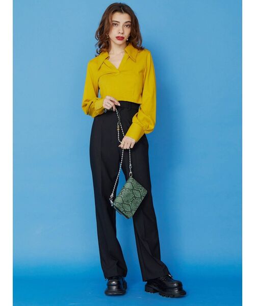 EVRIS（エヴリス）の「ウォレットショルダーミニバッグ（ショルダーバッグ・レディース・ブラック/ベージュ/グリーン・FREE）」の8枚目の写真