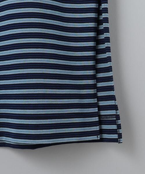 6（ロク）の「＜6(ROKU)＞COTTON BORDER WIDE DRESS/ワンピース（ワンピース・レディース・オレンジ/コバルトブルー・36/38）」の10枚目の写真