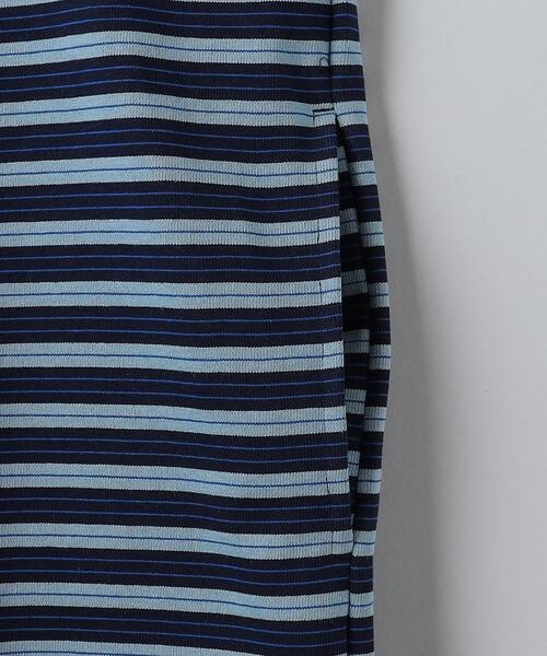 6（ロク）の「＜6(ROKU)＞COTTON BORDER WIDE DRESS/ワンピース（ワンピース・レディース・オレンジ/コバルトブルー・36/38）」の8枚目の写真