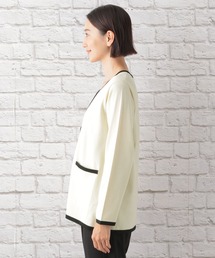 LEPSIM（レプシィム）の「12ゲージバイカラーVネックカーディガン