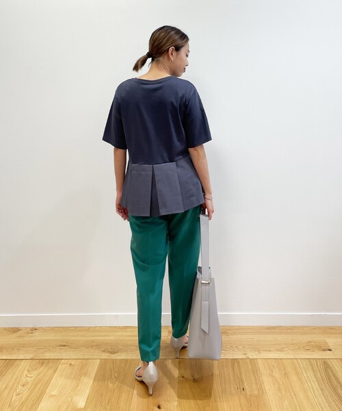 OPAQUE.CLIP（オペークドットクリップ）の「◆ウールブレンド テーパードパンツ【マルチファンクション/WEB限定サイズ】（その他パンツ・レディース・ダークグリーン/サンドベージュ/ブラック・40/34/36/38/42）」の9枚目の写真