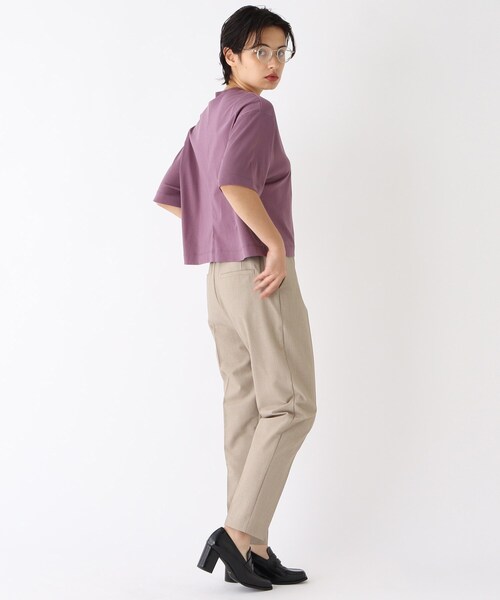 OPAQUE.CLIP（オペークドットクリップ）の「◆ウールブレンド テーパードパンツ【マルチファンクション/WEB限定サイズ】（その他パンツ・レディース・ダークグリーン/サンドベージュ/ブラック・40/34/36/38/42）」の16枚目の写真