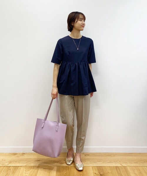 OPAQUE.CLIP（オペークドットクリップ）の「◆ウールブレンド テーパードパンツ【マルチファンクション/WEB限定サイズ】（その他パンツ・レディース・ダークグリーン/サンドベージュ/ブラック・40/34/36/38/42）」の17枚目の写真