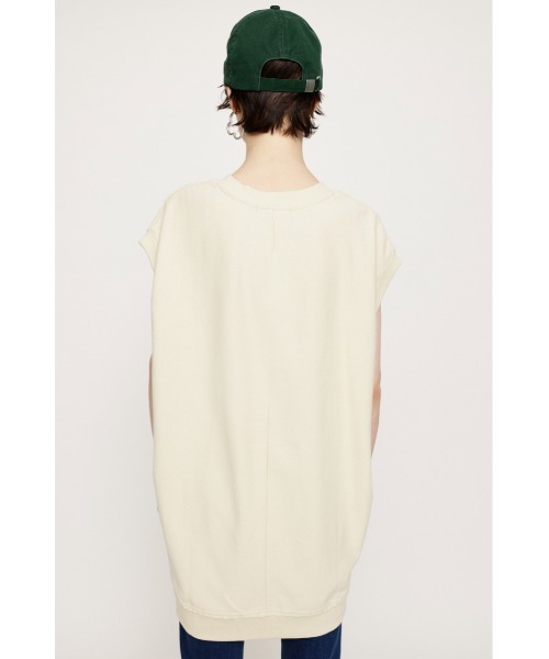SLY(スライ)の「REMAKE SW TUNIC リメイク スウェット チュニック(Tシャツ/カットソー・レディース・アイボリー/レッド/ブラック・FREE)」の6枚目の写真