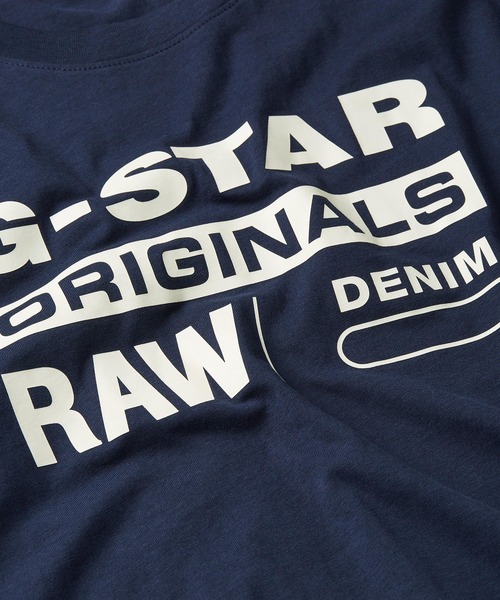 G-STAR（ジースター）の「GRAPHIC 8 T-SHIRT/クラシックブランドロゴグラフィックTシャツ（Tシャツ/カットソー・メンズ・ダークブラック/ダークブルー・SMALL/LARGE/MEDIUM/X-SMALL/XX-LARGE/X-LARGE）」の12枚目の写真