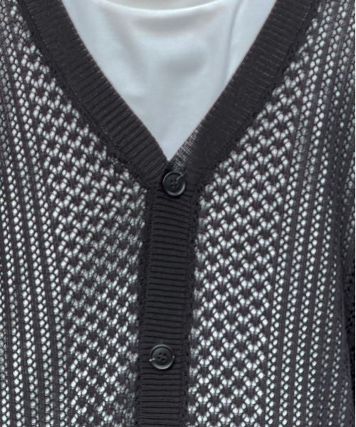 kutir(クティール)の「透かし編みカーディガン(カーディガン/ボレロ・メンズ・ブラック・MEDIUM/LARGE)」の12枚目の写真