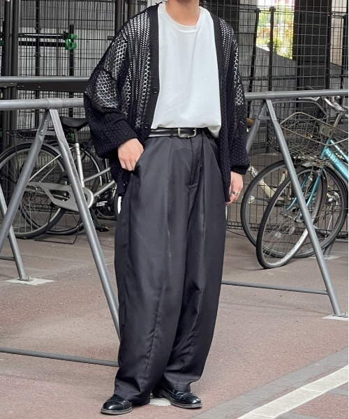 kutir(クティール)の「透かし編みカーディガン(カーディガン/ボレロ・メンズ・ブラック・MEDIUM/LARGE)」の8枚目の写真