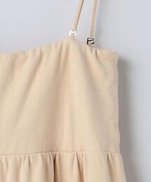 6（ロク）の「＜6(ROKU)＞COTTON BARE TOP ALL IN ONE
