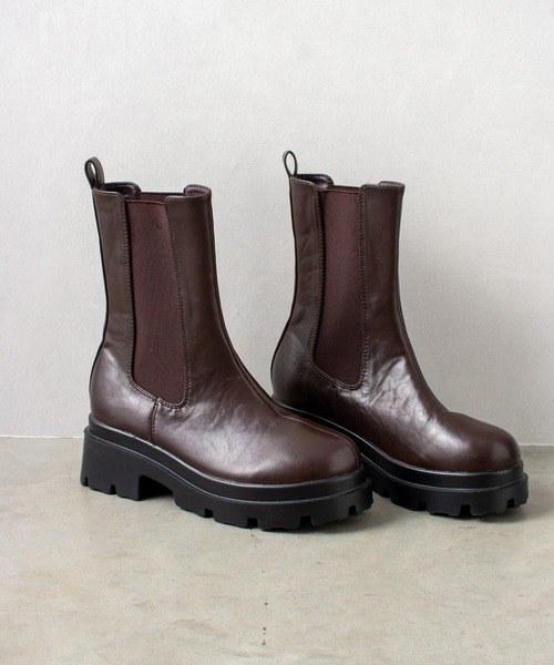 SpRay（スプレイ）の「エンジニアサイドゴア（ブーツ・レディース・ブラック/ブラウン/アイボリー・MEDIUM/LARGE）」の11枚目の写真