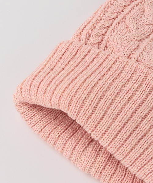 kladskap（クレードスコープ）の「ネコ耳ニット帽（ニットキャップ/ビーニー・キッズ・ピンク・FREE）」の5枚目の写真