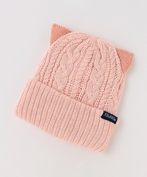 kladskap（クレードスコープ）の「ネコ耳ニット帽（ニットキャップ/ビーニー・キッズ・ピンク・FREE）」の12枚目の写真