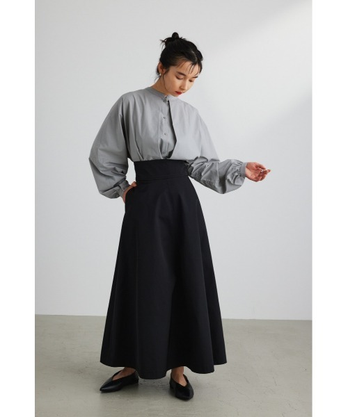 STYLEMIXER(スタイルミキサー)の「ハイウエストツイルスカート(スカート・レディース・ダークグリーン/ブラック/ブラウン・MEDIUM/X-SMALL/SMALL)」の5枚目の写真