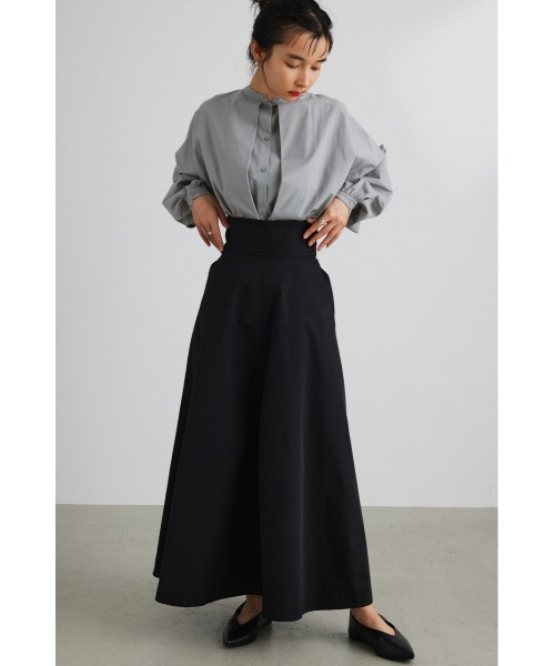 STYLEMIXER(スタイルミキサー)の「ハイウエストツイルスカート(スカート・レディース・ダークグリーン/ブラック/ブラウン・MEDIUM/X-SMALL/SMALL)」の6枚目の写真