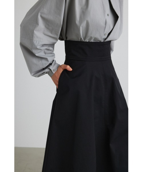 STYLEMIXER(スタイルミキサー)の「ハイウエストツイルスカート(スカート・レディース・ダークグリーン/ブラック/ブラウン・MEDIUM/X-SMALL/SMALL)」の7枚目の写真