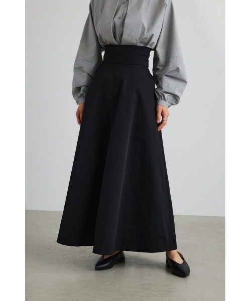 STYLEMIXER(スタイルミキサー)の「ハイウエストツイルスカート(スカート・レディース・ダークグリーン/ブラック/ブラウン・MEDIUM/X-SMALL/SMALL)」の4枚目の写真