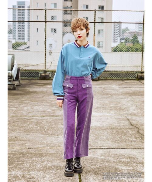 jouetie（ジュエティ）の「アーノルドパーマー ポロトップス【コラボ】（Tシャツ/カットソー・レディース・ブルー/ブラック/ピンク・MEDIUM）」の20枚目の写真
