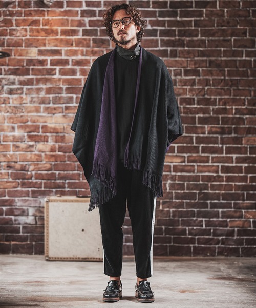 FACTOTUM（ファクトタム）の「mlt3974- Dobby Jacquard Knit-sew  Long-sleeve カットソー（Tシャツ/カットソー・メンズ・ブルー系その他/グレイッシュベージュ/チャコール/ブラック・48/44/46）」の15枚目の写真