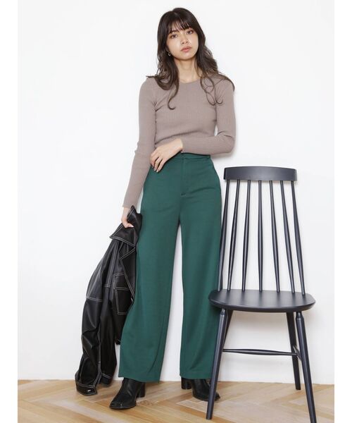 MURUA(ムルーア)の「アシメショルダーカットニットトップス(ニット/セーター・レディース・アイボリー/モカ/ブラック・FREE)」の13枚目の写真